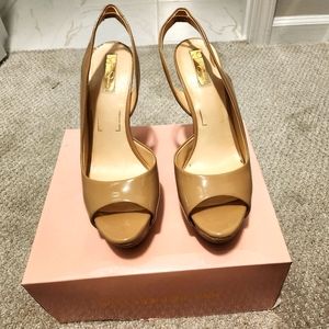 Slingback Open Toe Heels